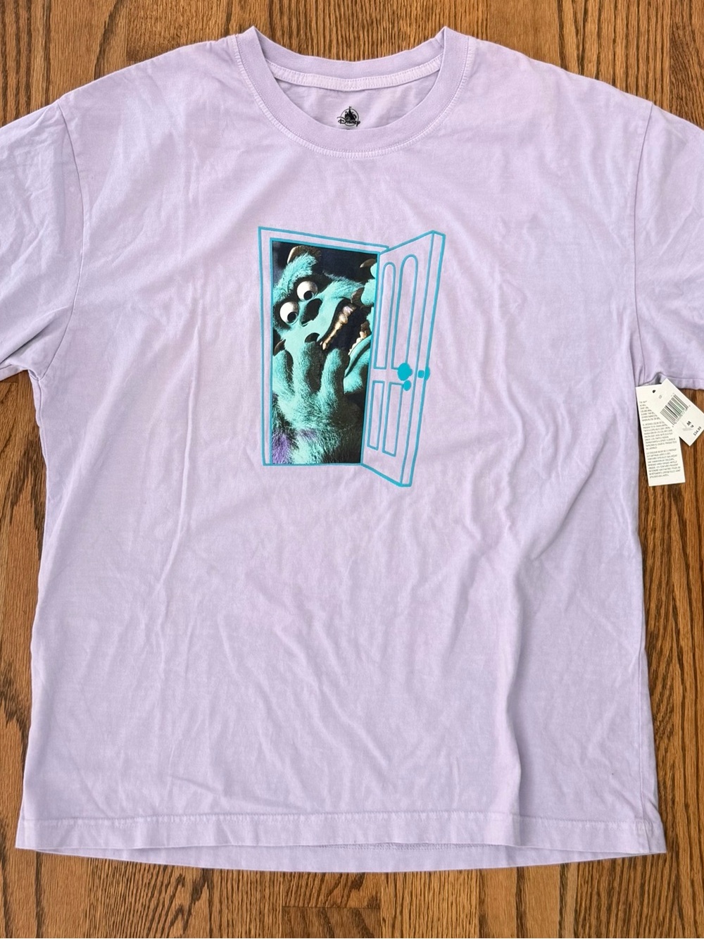 Disney Pixar Monsters Inc Sulley Door Graphic T-Shirt NWT Medium
